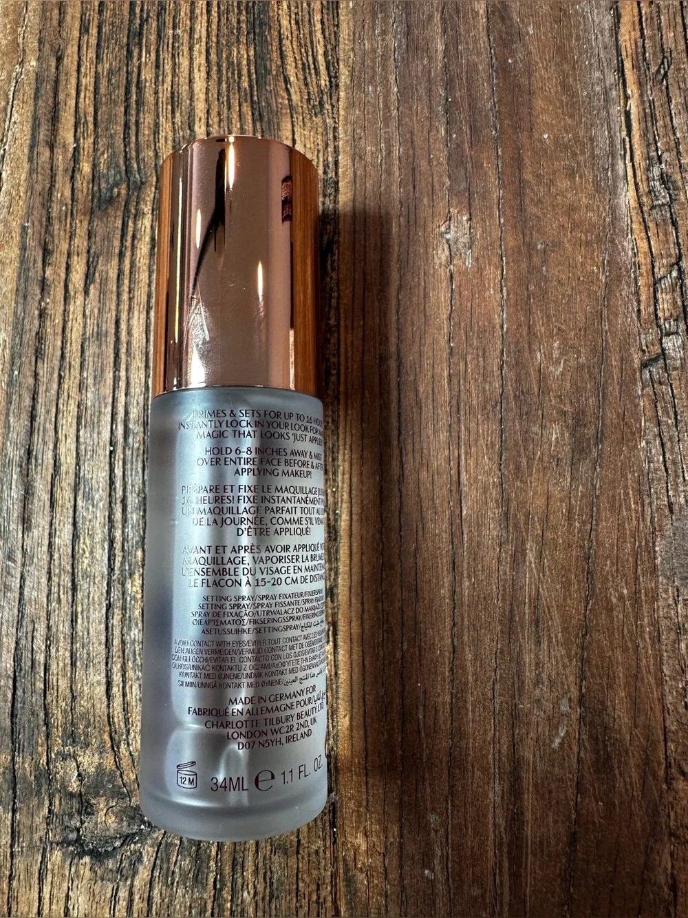 Charlotte Tilbury Airbrush Flawless Setting Spray - Rose Gold Cap